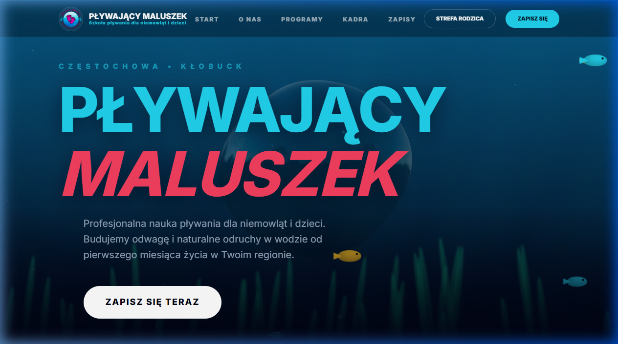 Premium booking system for swimming schools - project in progress